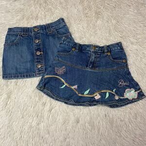 Guess baby/ Old Navy| Toddler girls denim jean skirt bundle 2 piece bundle